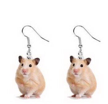 øreringe Bryd Hamster Hjulet Hængeøreringe