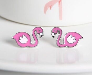 øreringe Flamingo Lyserød