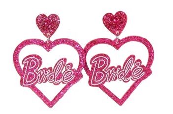 øreringe Hjerter Bride Skønne Hjerteøreringe Pink