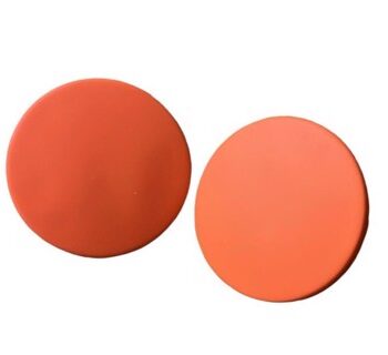 øreringe Klassiske Runde Plast øreringe Orange