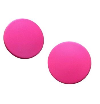 øreringe Klassiske Runde Plast øreringe Pink