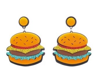 øreringe Store Sjove øreringe Den Store Burger