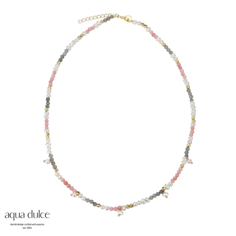 Opal Love Necklace  Golden