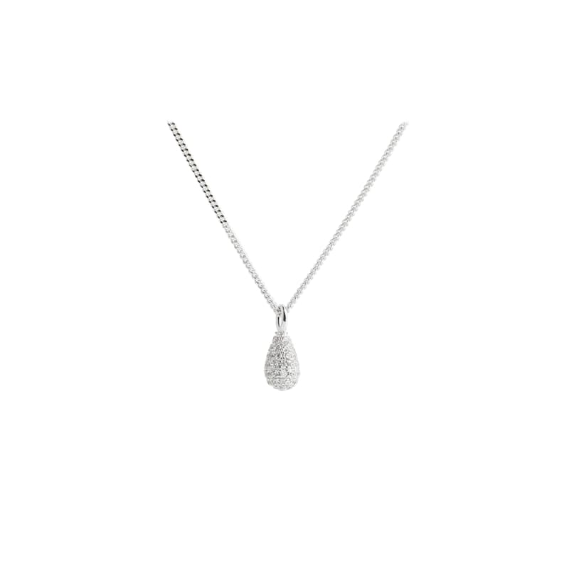 Pav Necklace  Silver