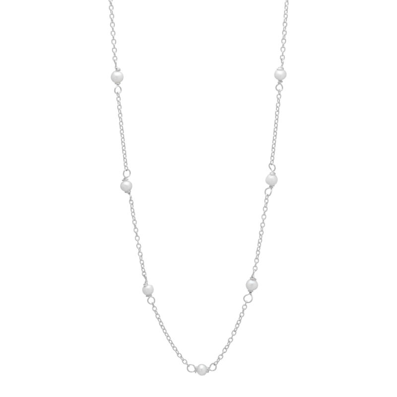 Pearly Necklace  Silver