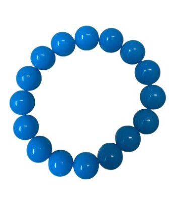 Plastik Armbånd Med Perler Karmen Frostblå