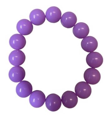 Plastik Armbånd Med Perler Karmen Lys Lilla