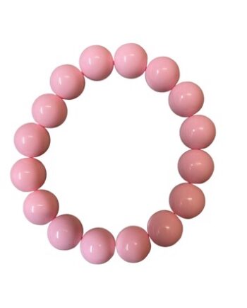 Plastik Armbånd Med Perler Karmen Lyserød