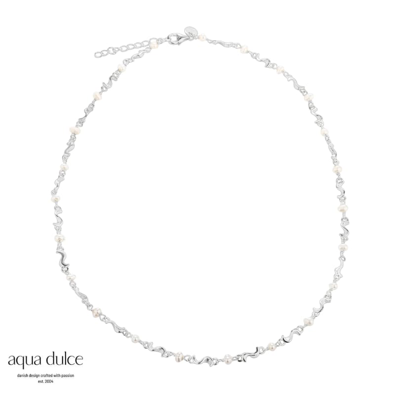 Rhumba Pearl Necklace  Silver