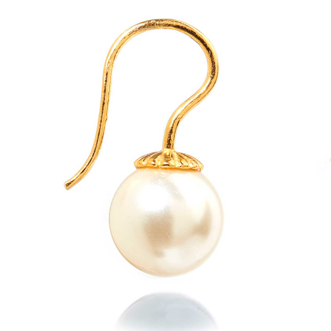 Romantic ørering Crystal Creme Guld