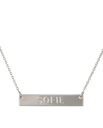 Scrouples Navnekæde Sølv
