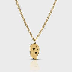 Ski Mask Halskæde 18k Guldbelagt