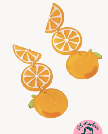 Solrige Citrus øreringe Friskhed Farver Sommerglæde