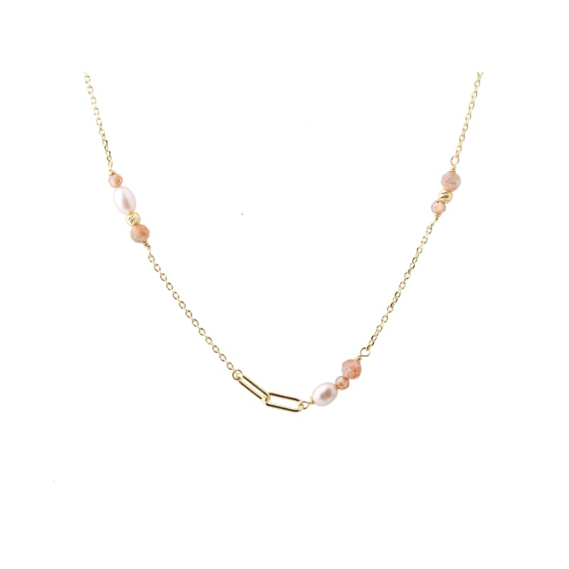 Sunella Link Necklace  Golden