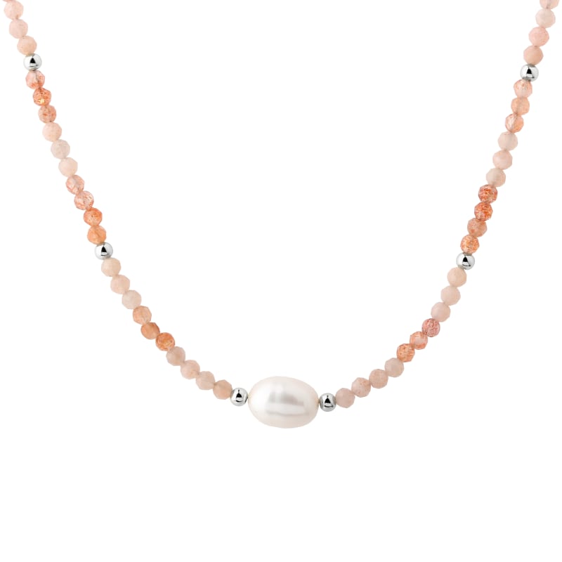 Sunella Mix Necklace  Silver