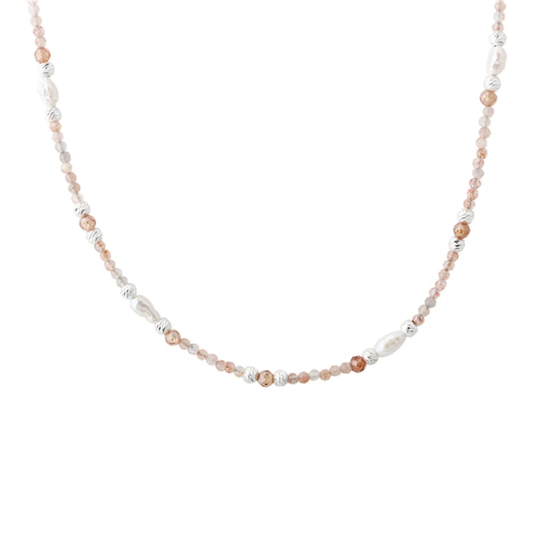 Sunella Simple Necklace  Silver