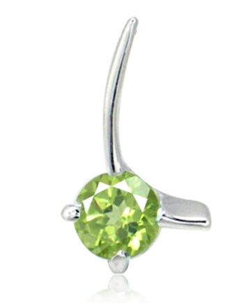 Vedhæng Med Peridot 14mm Kæde