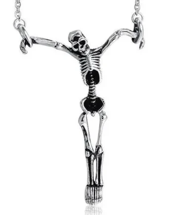 Vedhæng Skull Med Kæde