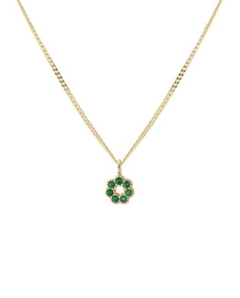 Verde Flower Necklace  Golden