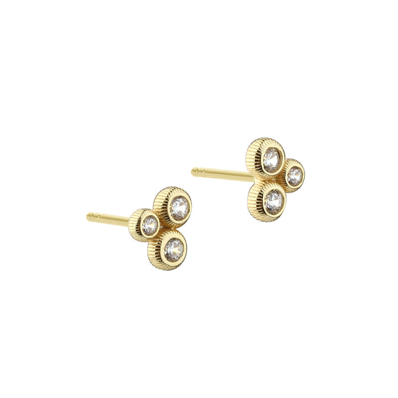 Whisper Dot Earring  Golden