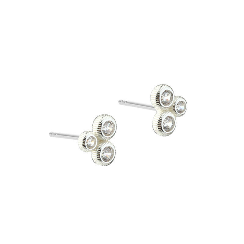 Whisper Dot Earring  Silver