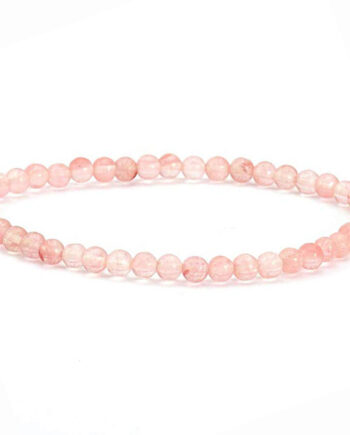 Armbånd Kirsbær Kvarts 4mm