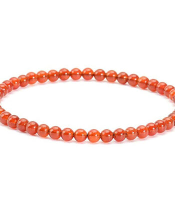 Armbånd Rød Agat 4mm