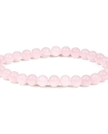 Armbånd Rosenkvarts 6mm