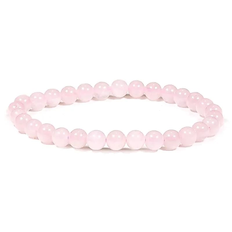 Armbånd Rosenkvarts 6mm