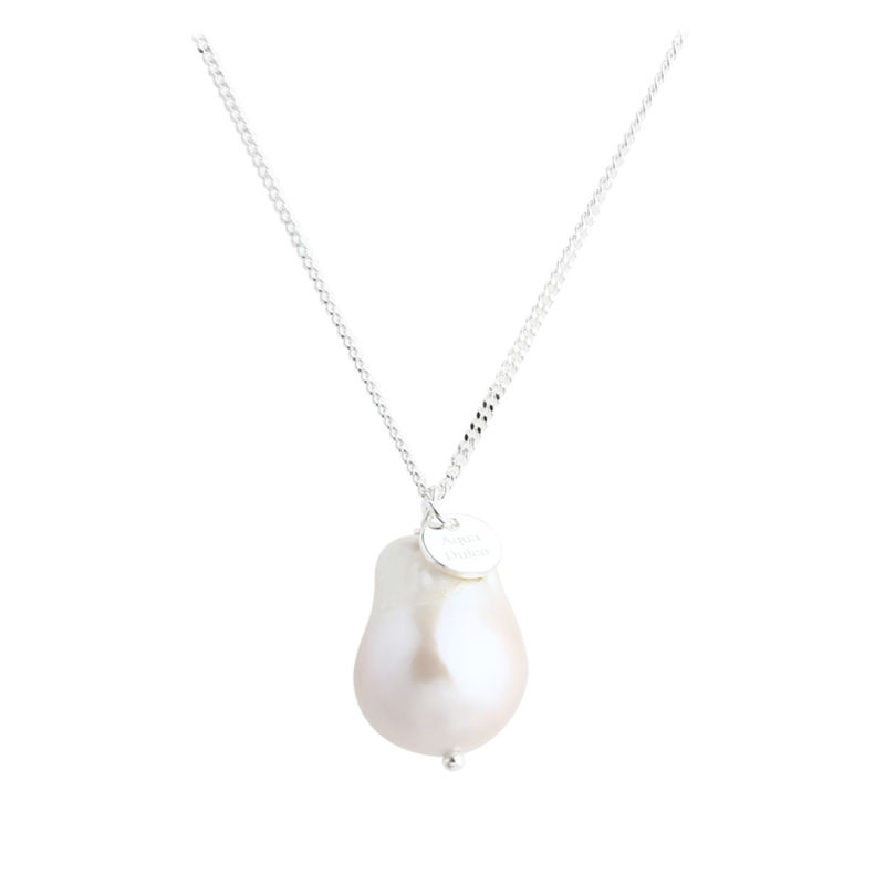 Barok Long Necklace Silver
