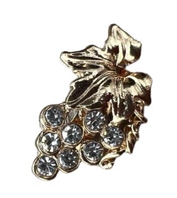 Broche Guld Drue Klase Med Sten