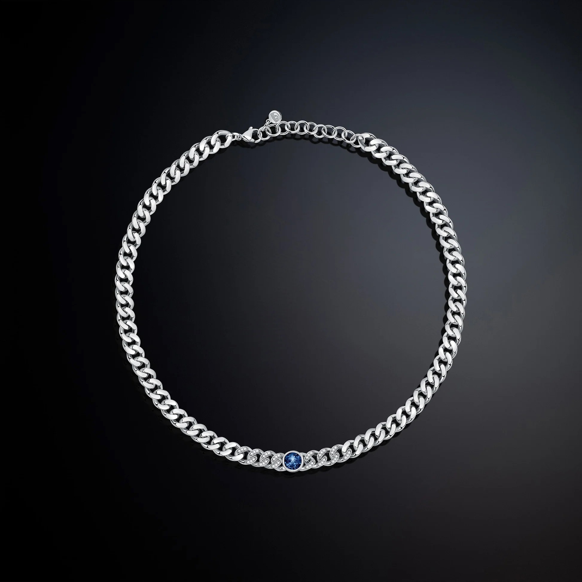 Chiara Ferragni Bossy Chain Blue Halskæde W33