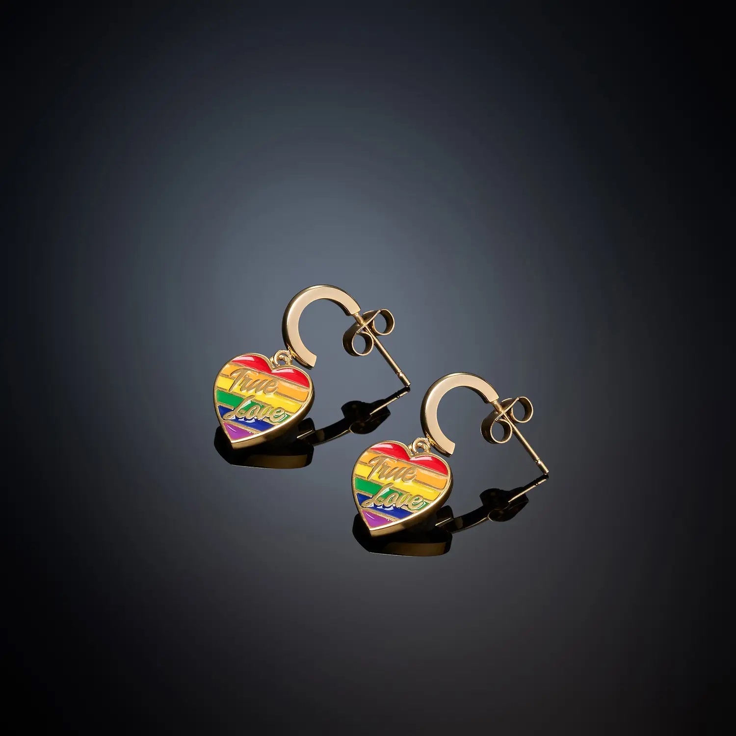 Chiara Ferragni Love Parade Ampquottrue Loveampquot Regnbue øreringe