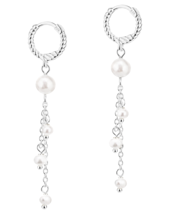 Christi Hoop  Silver