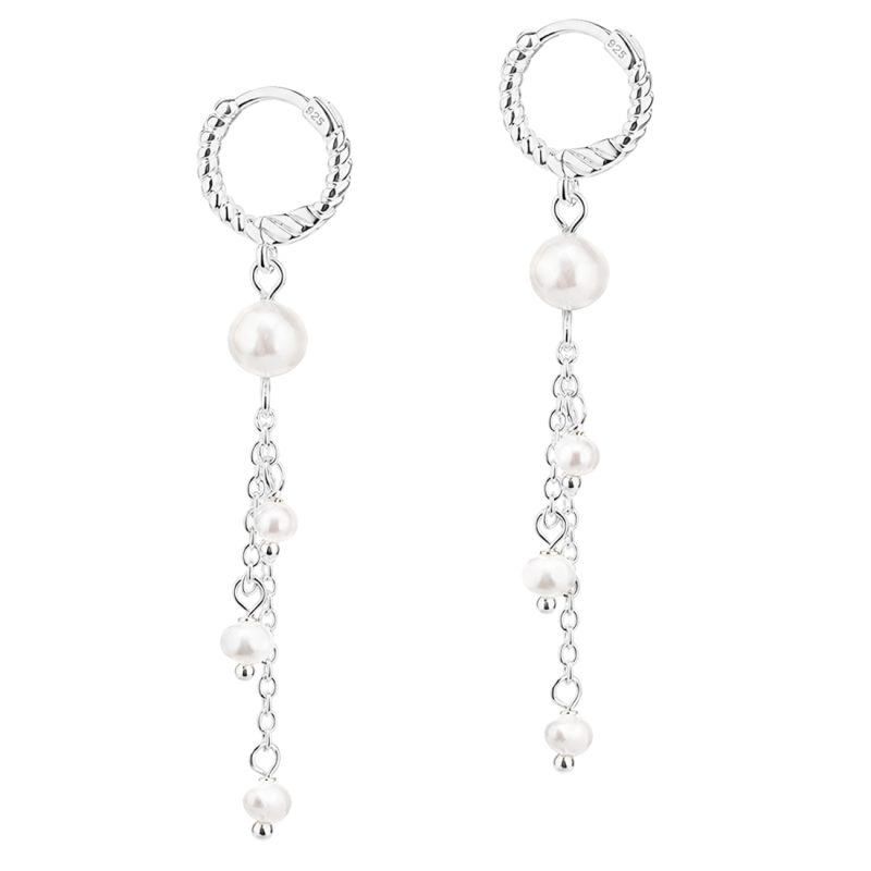 Christi Hoop Silver