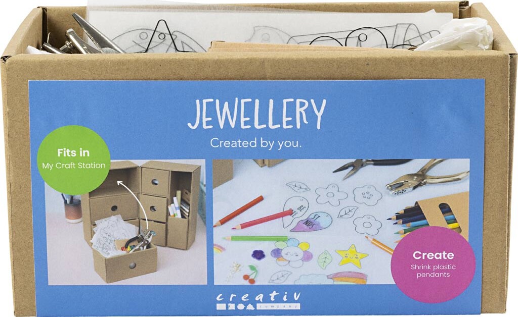 Craft Station Smykker Assorterede Farver Creativ Company