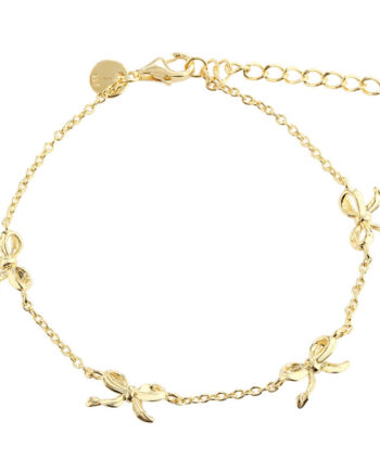 Curve Bow Bracelet  Golden