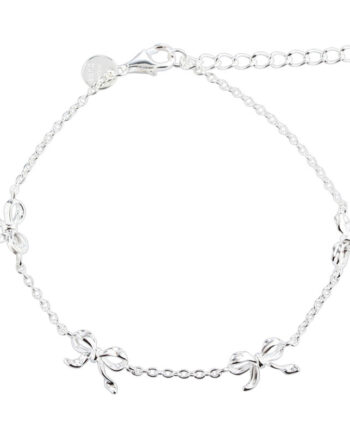 Curve Bow Bracelet  Silver