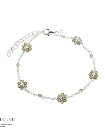 Daisy Olive Bracelet  Silver