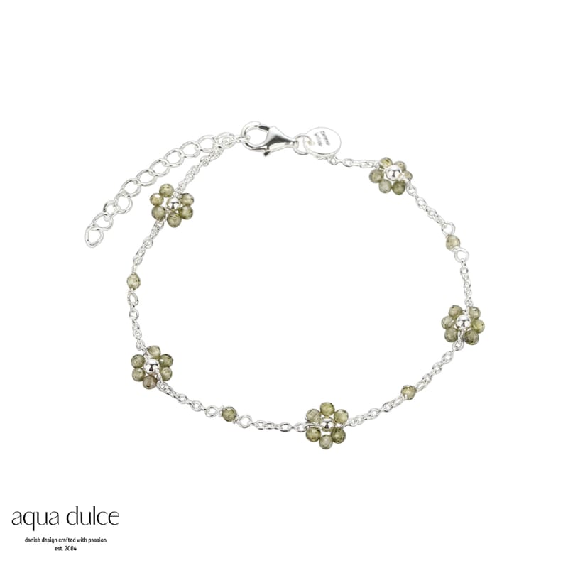 Daisy Olive Bracelet Silver