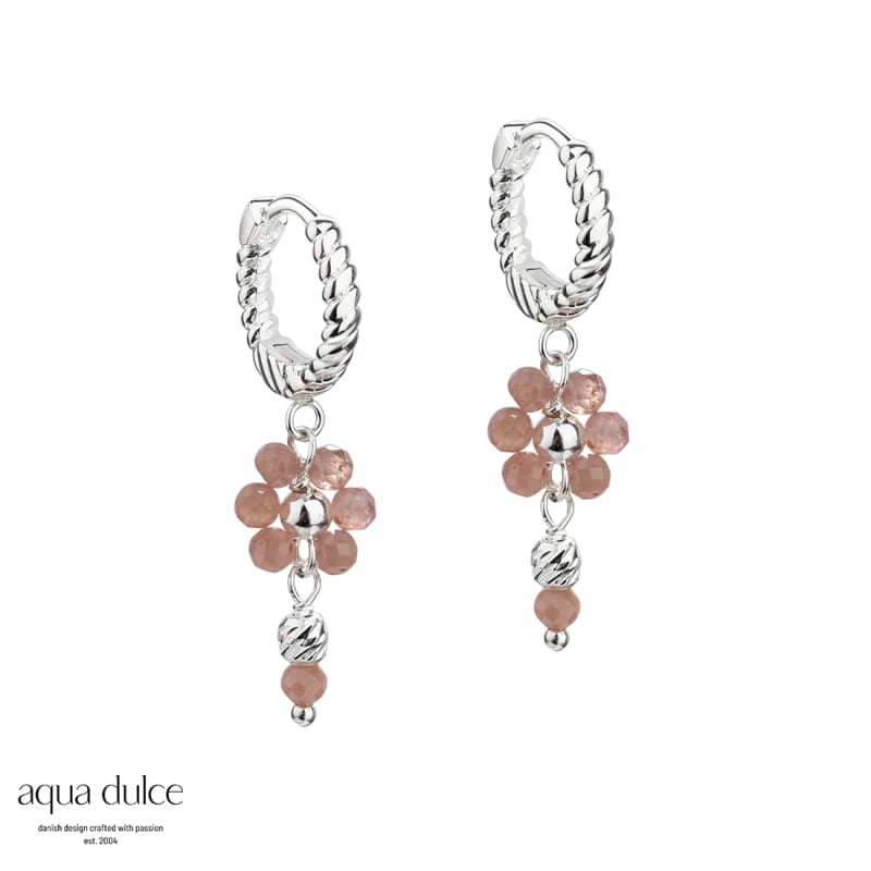 Daisy Rose Hoop Silver
