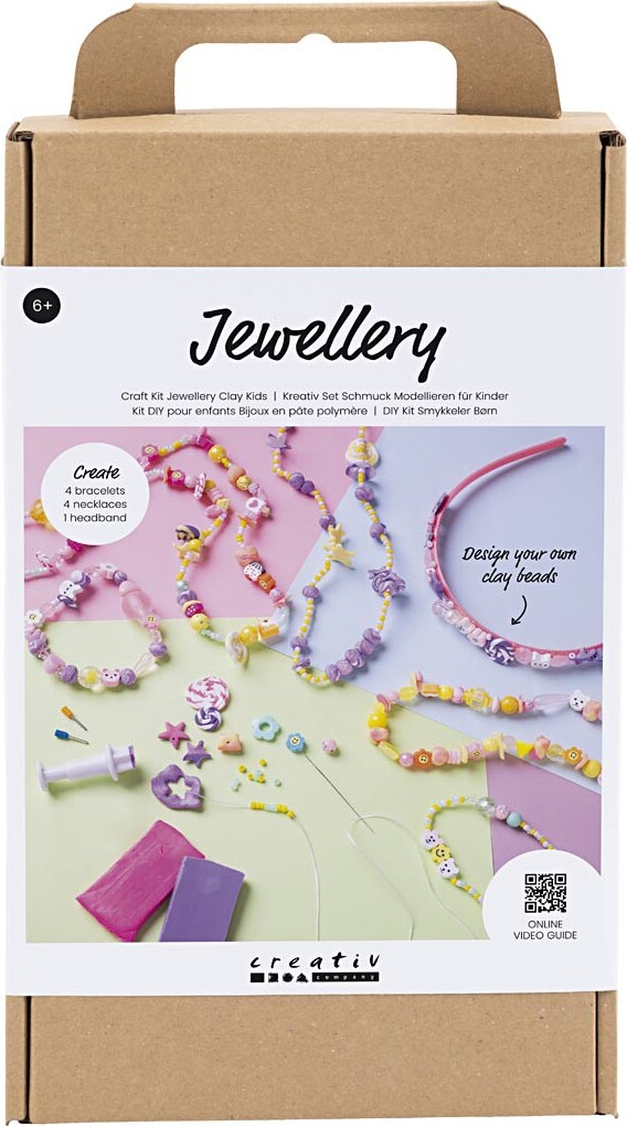 Diy Kit Smykker Børn Assorterede Farver Creativ Company