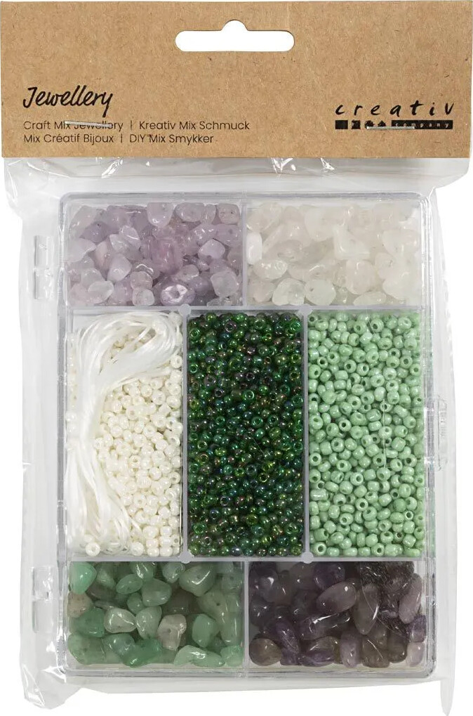 Diy Mix Smykker Krystaller Str Hulstr Creativ Company