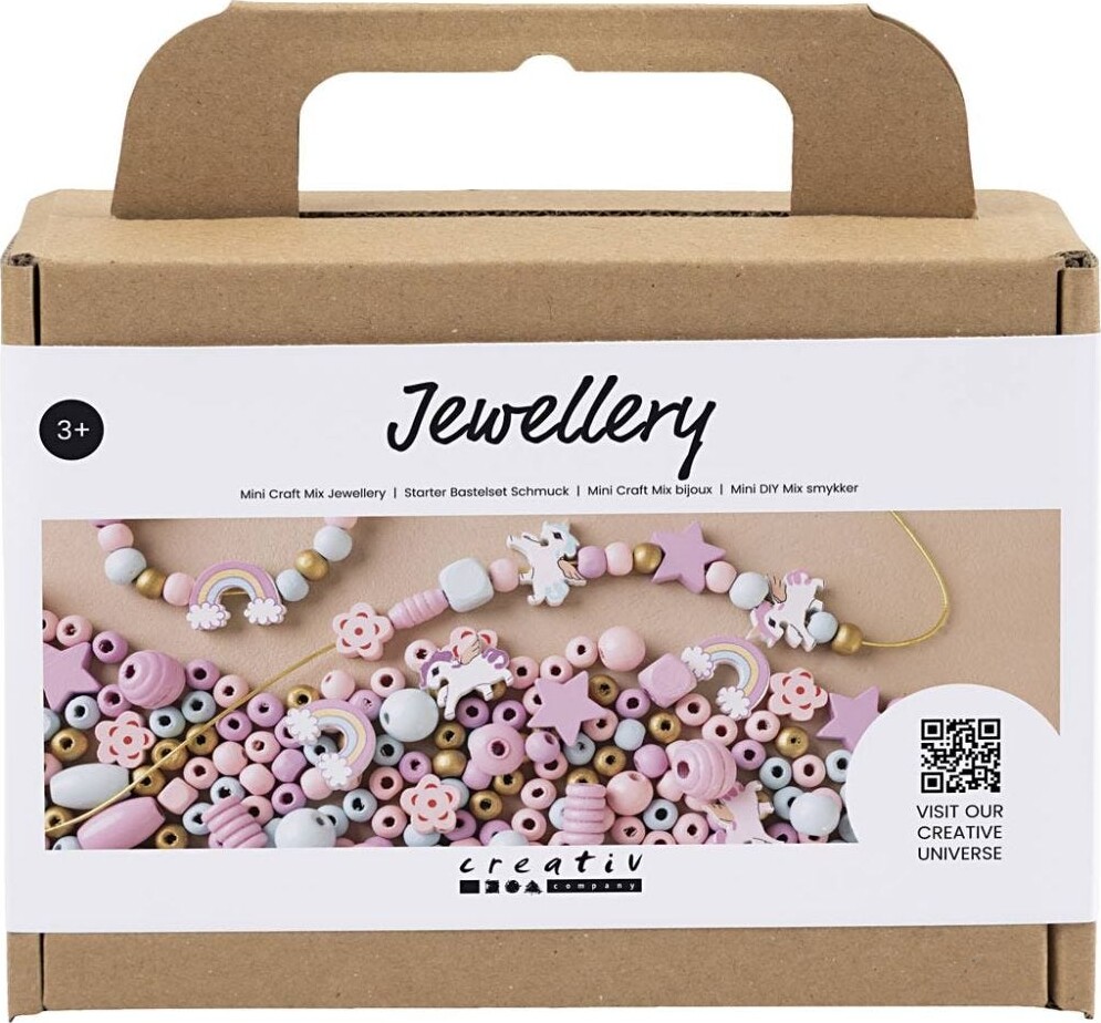 Diy Smykker Startsæt Kit Pastel Farver Creativ Company