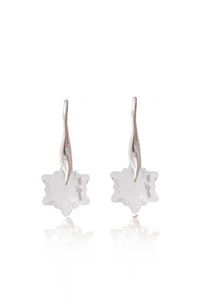 Edelweiss øreringe Crystal Sølv