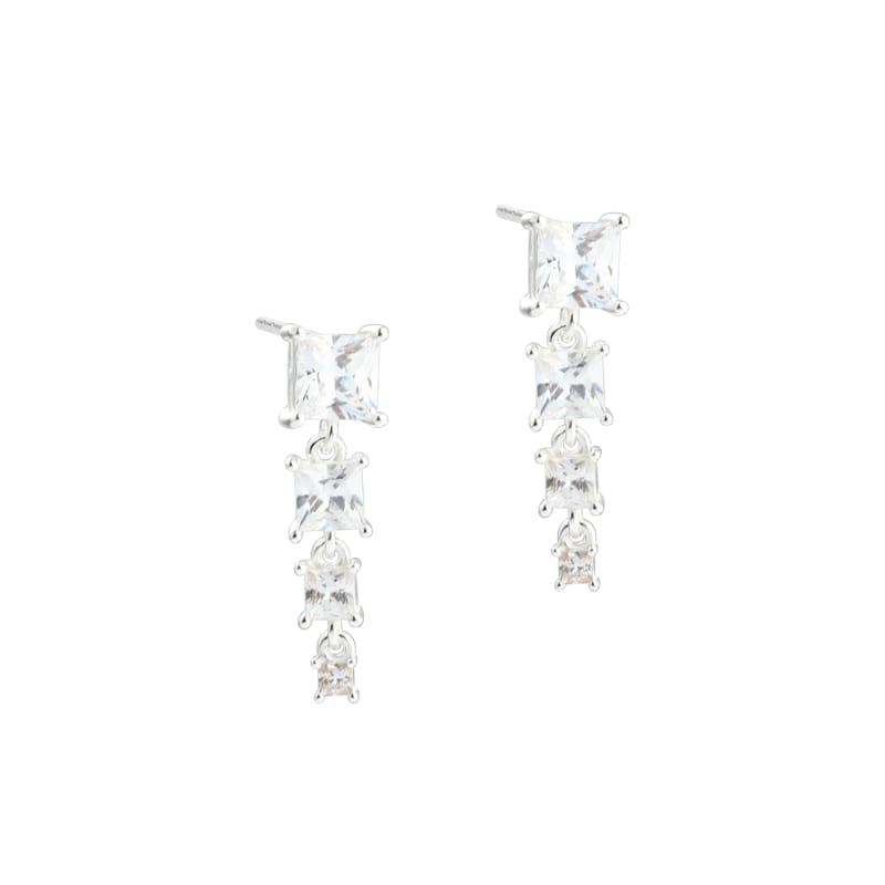 Edge Long Earstud Silver
