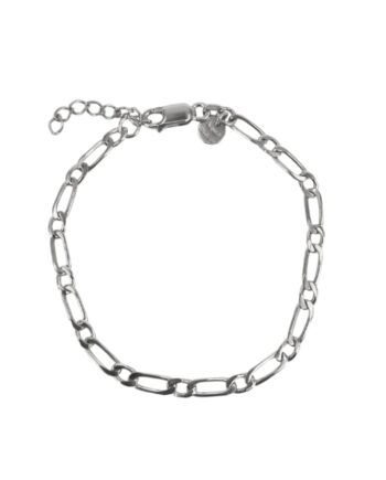 Figaro One Bracelet  Silver