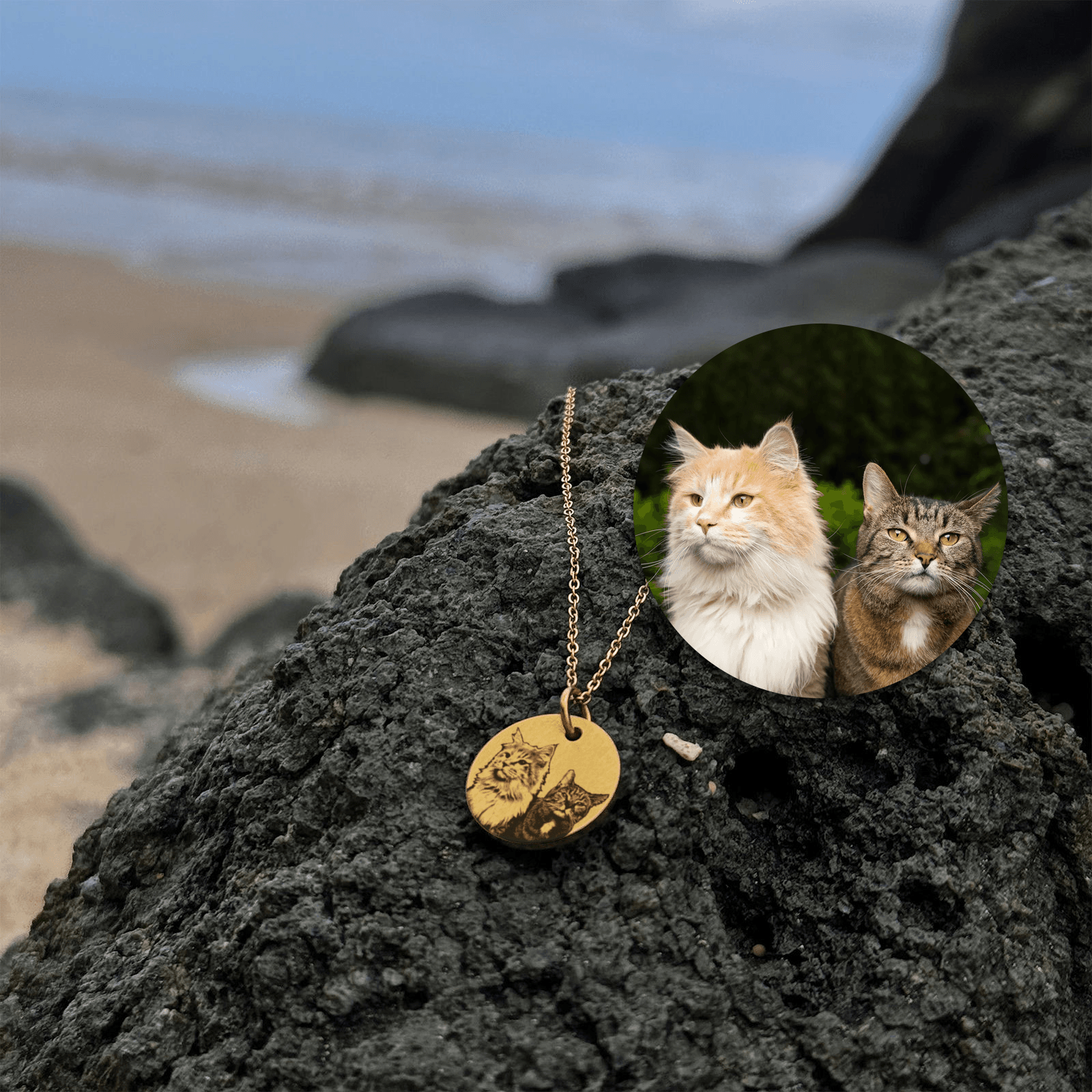 Fotohalskæde Din Kat