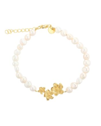 Jasmin Pearl Bracelet  Golden