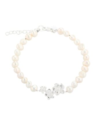 Jasmin Pearl Bracelet  Silver